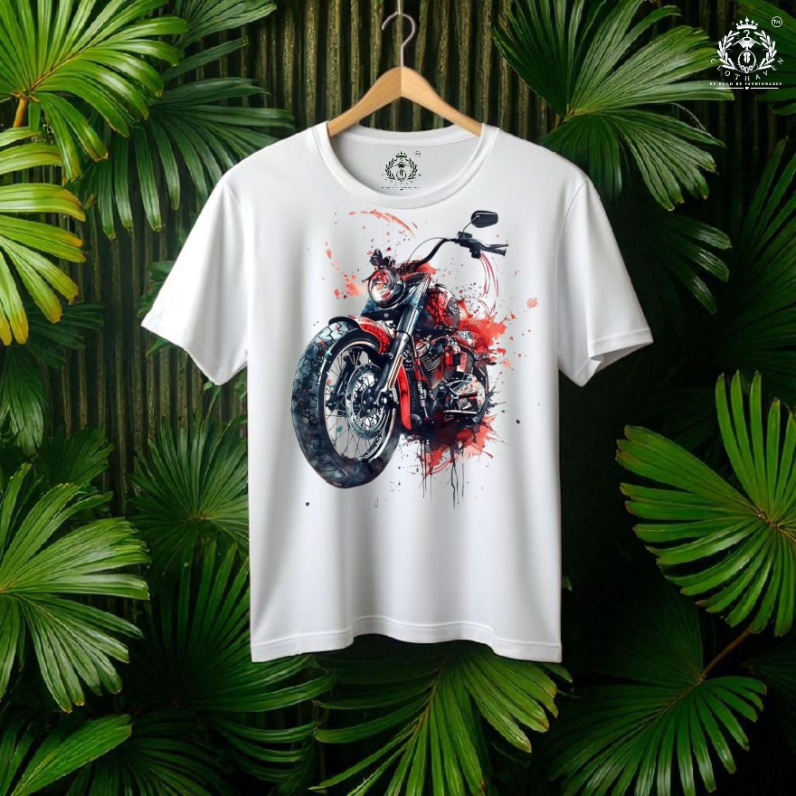Motorcycle Splash Art Graphic Tee