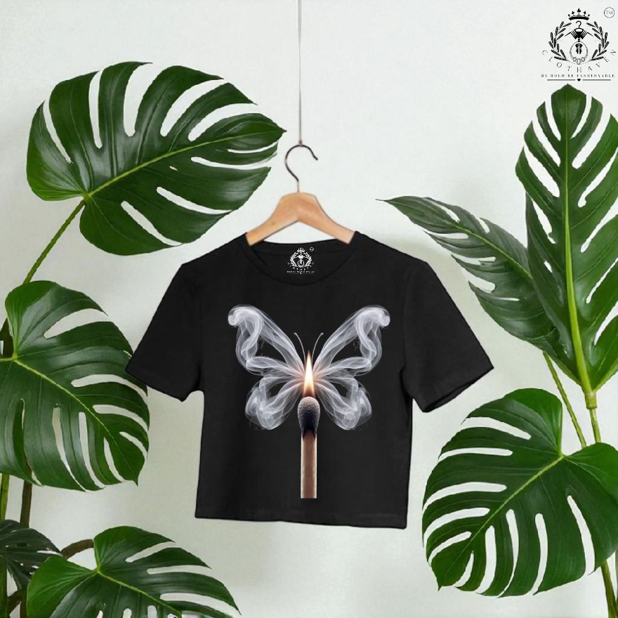 Clothaven Flame & Flight Crop Top